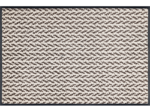 Fußmatte in creme mit dezentem Muster