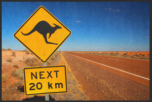 Bild in Slideshow öffnen, Fussmatte Australien Känguru 10316
