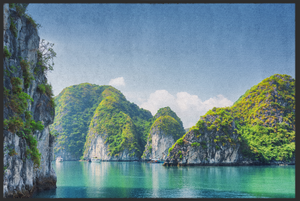Bild in Slideshow öffnen, Fussmatte Halong Bucht Vietnam 10359

