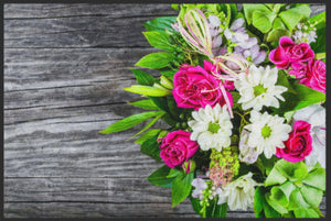Bild in Slideshow öffnen, Fussmatte Blumen Gesteck 4623-Matten-Welt
