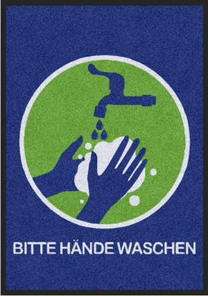 Bild in Slideshow öffnen, Fussmatte Corona Bitte Hände waschen 3000-Matten-Welt
