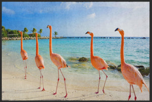 Bild in Slideshow öffnen, Fussmatte Flamingo 4528-Matten-Welt
