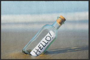 Bild in Slideshow öffnen, Fussmatte Hello Flaschenpost 4795-Matten-Welt
