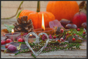 Bild in Slideshow öffnen, Fussmatte Kerze Herbst 4741-Matten-Welt

