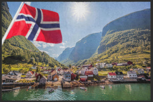 Bild in Slideshow öffnen, Fussmatte Norwegen 4487-Matten-Welt
