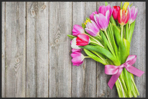 Bild in Slideshow öffnen, Fussmatte Tulpen Strauß 4547-Matten-Welt
