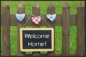 Bild in Slideshow öffnen, Fussmatte Welcome Home Gartenzaun 4155-Matten-Welt

