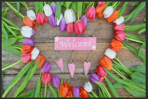 Bild in Slideshow öffnen, Fussmatte Welcome Tulpen 4328-Matten-Welt
